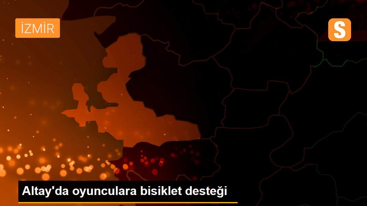 Altay\'da oyunculara bisiklet desteği