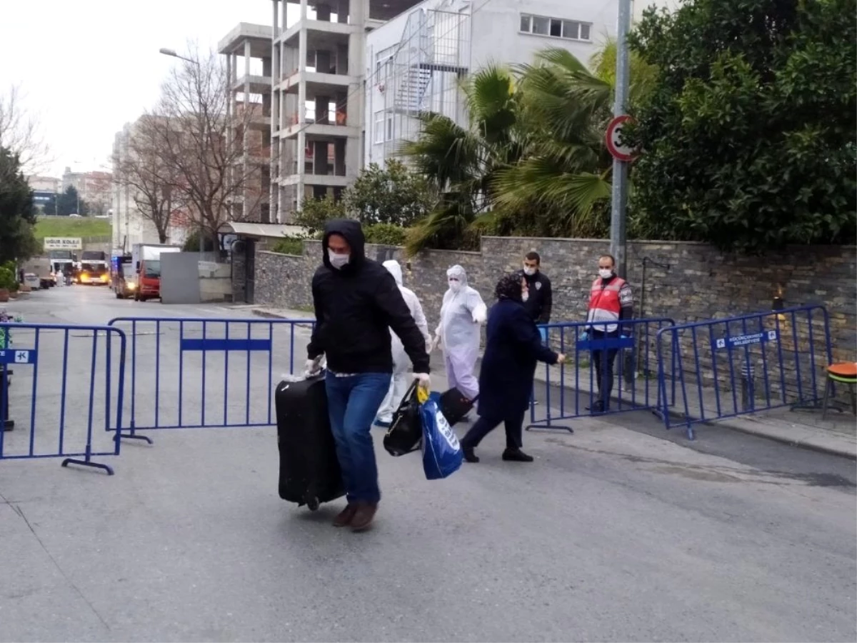 Florya Beşyol Kız Öğrenci Yurdu\'nda karantinadaki vatandaşlar tahliye edildi