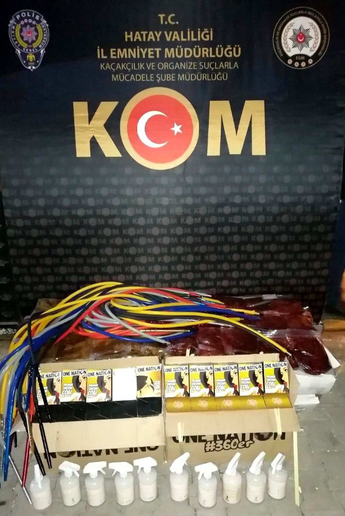 Hatay\'da kaçak nargile tütünü operasyonu
