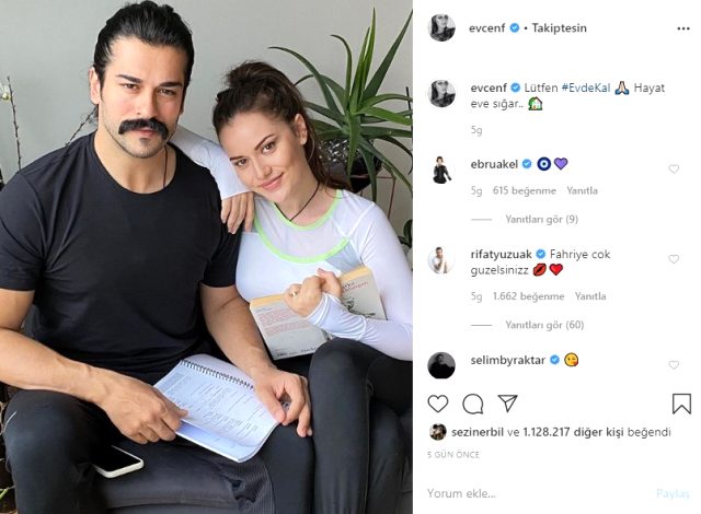 Instagram hesaplarındaki akımlara uyan Fahriye Evcen, el dansıyla Ebru Akel'e meydan okudu