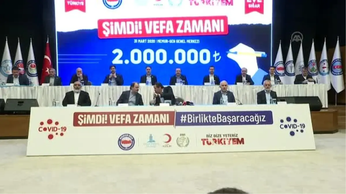 Memur-Sen Başkanı Yalçın: "2 milyon Türk lirası bağışla duyarlılığımızı kurumsal anlamda ortaya...