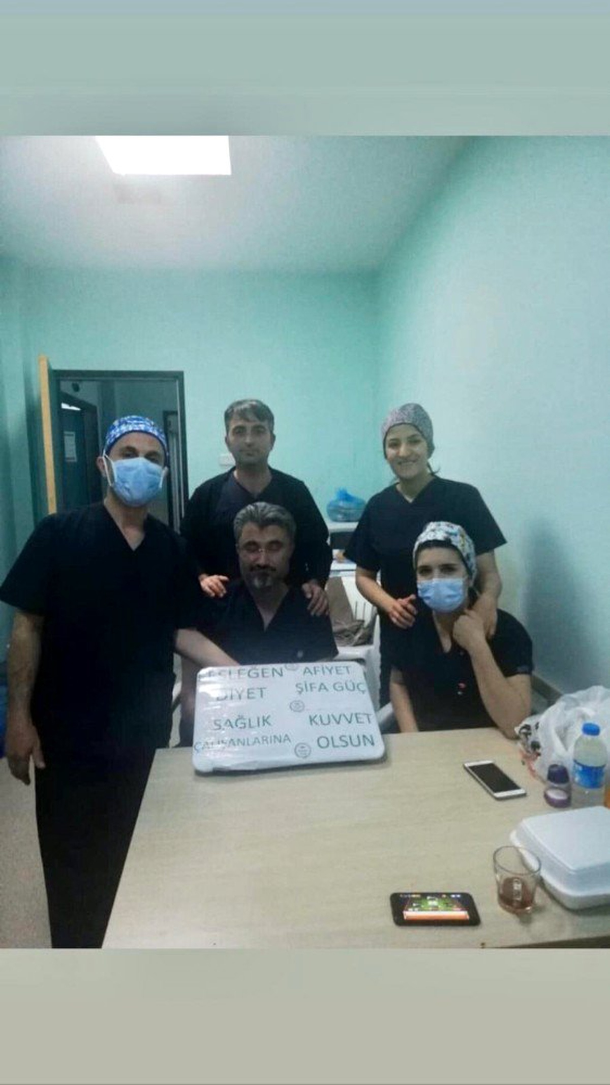 Sağlık çalışanlarına moral desteği