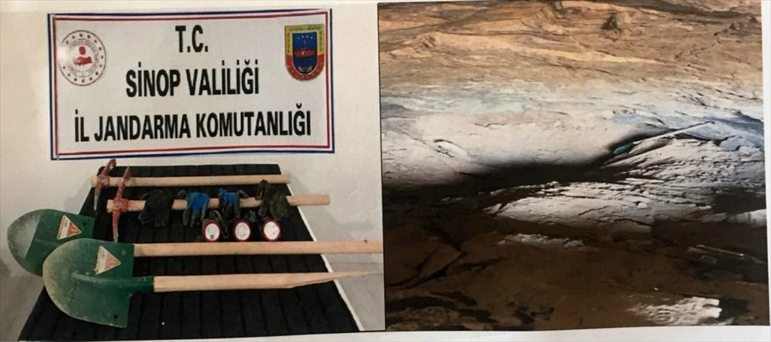 Sinop\'ta izinsiz kazı operasyonunda 5 şüpheli yakalandı