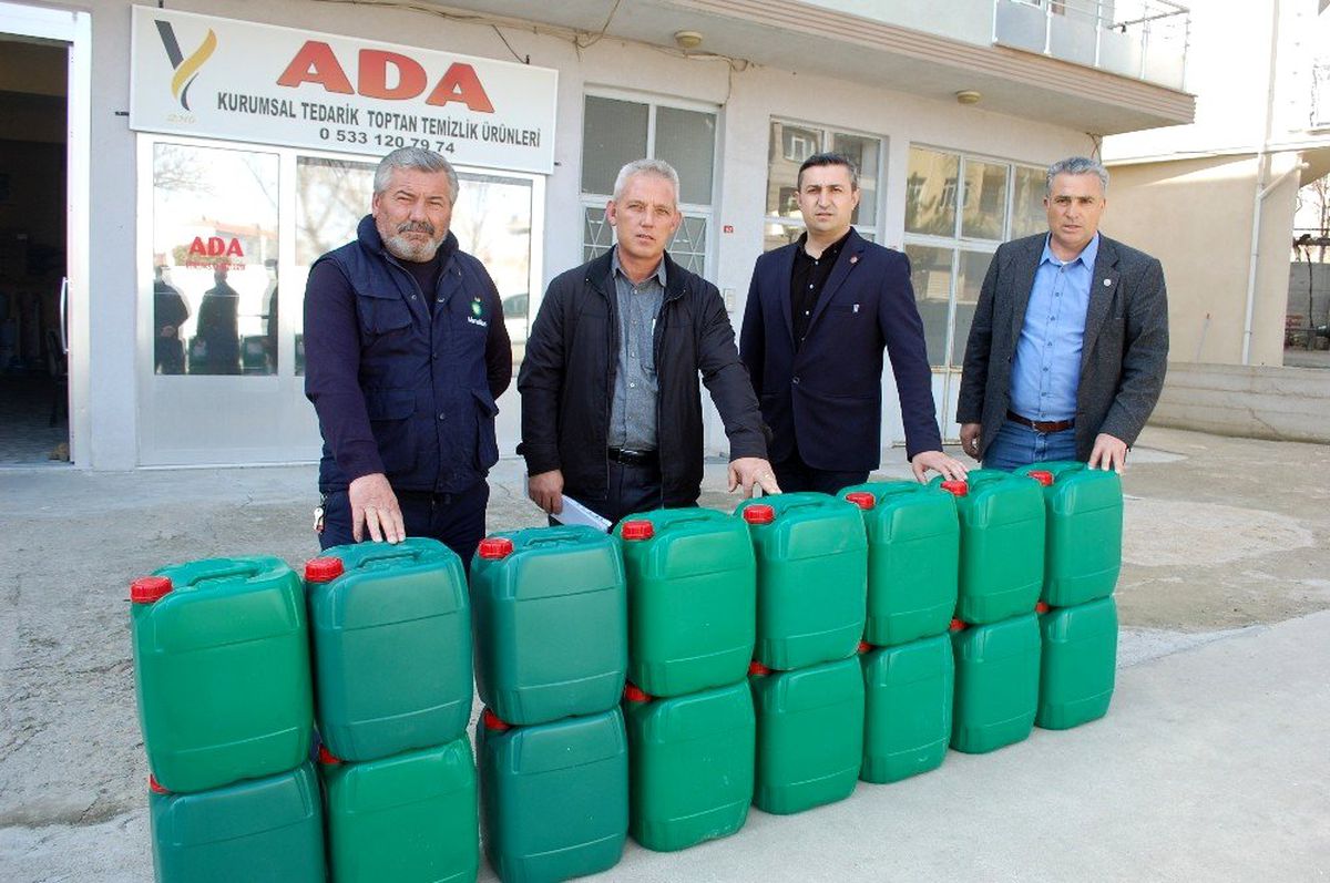 Tekirdağ\'da 77 mahalleye dezenfektan dağıtıldı