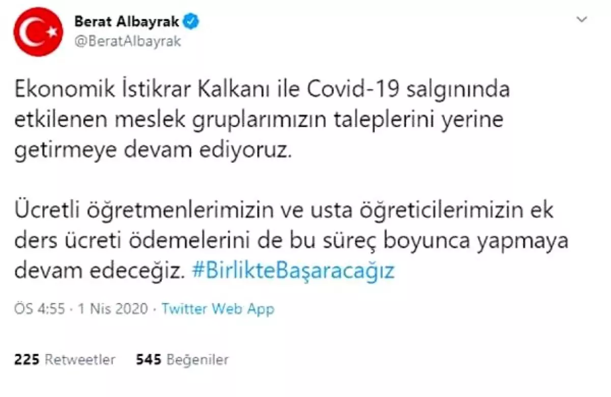 Bakan Albayrak\'tan \'ücretli öğretmen\' açıklaması