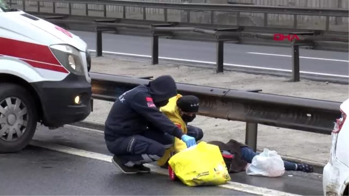 EYÜPSULTAN TEM OTOYOLU\'NDA YOLUN KARŞISINA GEÇERKEN CANINDAN OLDU