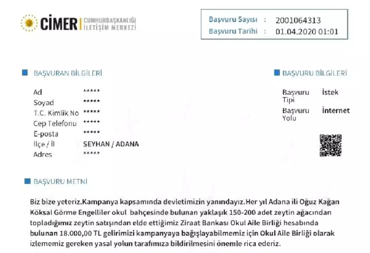 İletişim Başkanı Altun, CİMER\'e gelen destek mesajlarını paylaştı