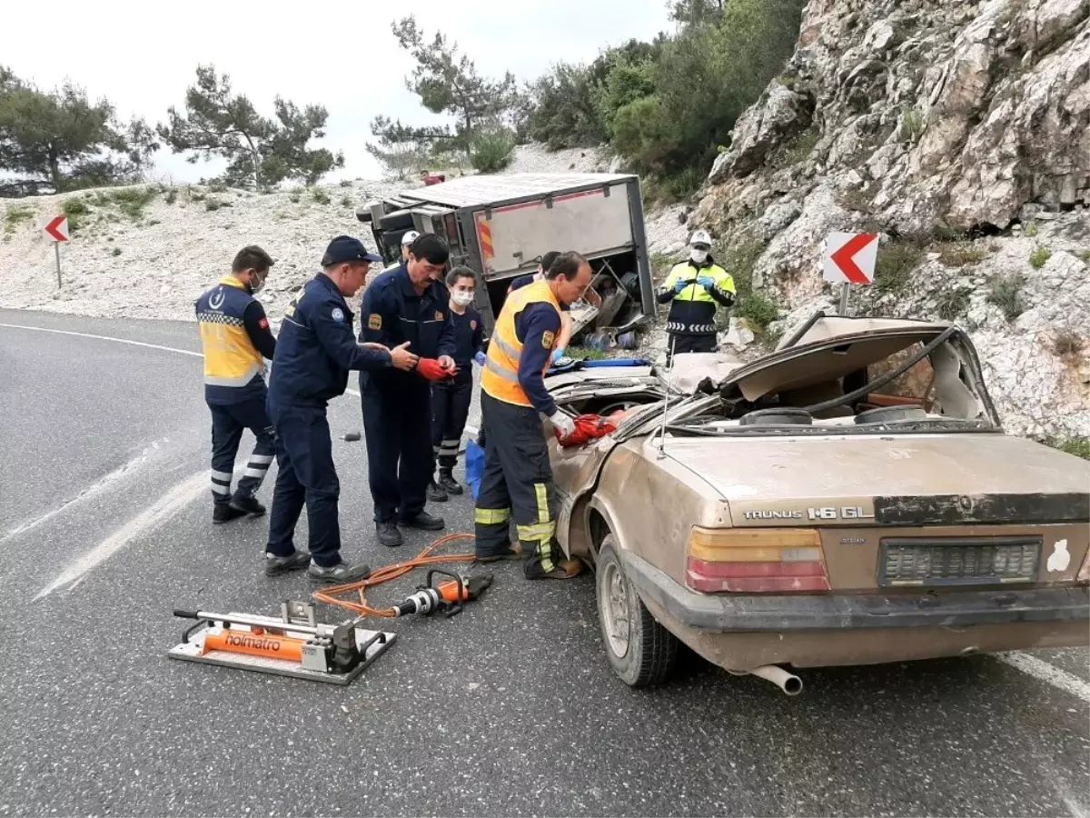 Sakar rampasında kaza: 4 yaralı