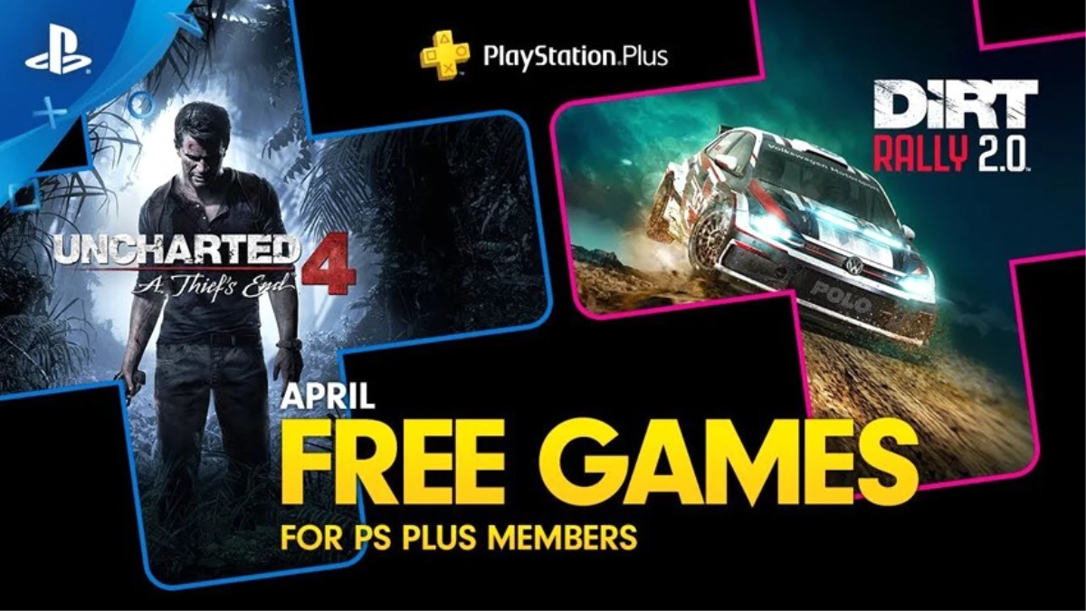 DiRT Rally 2.0 ve Uncharted 4, Nisan Ayının Ücretsiz PS4 Oyunları Olacak