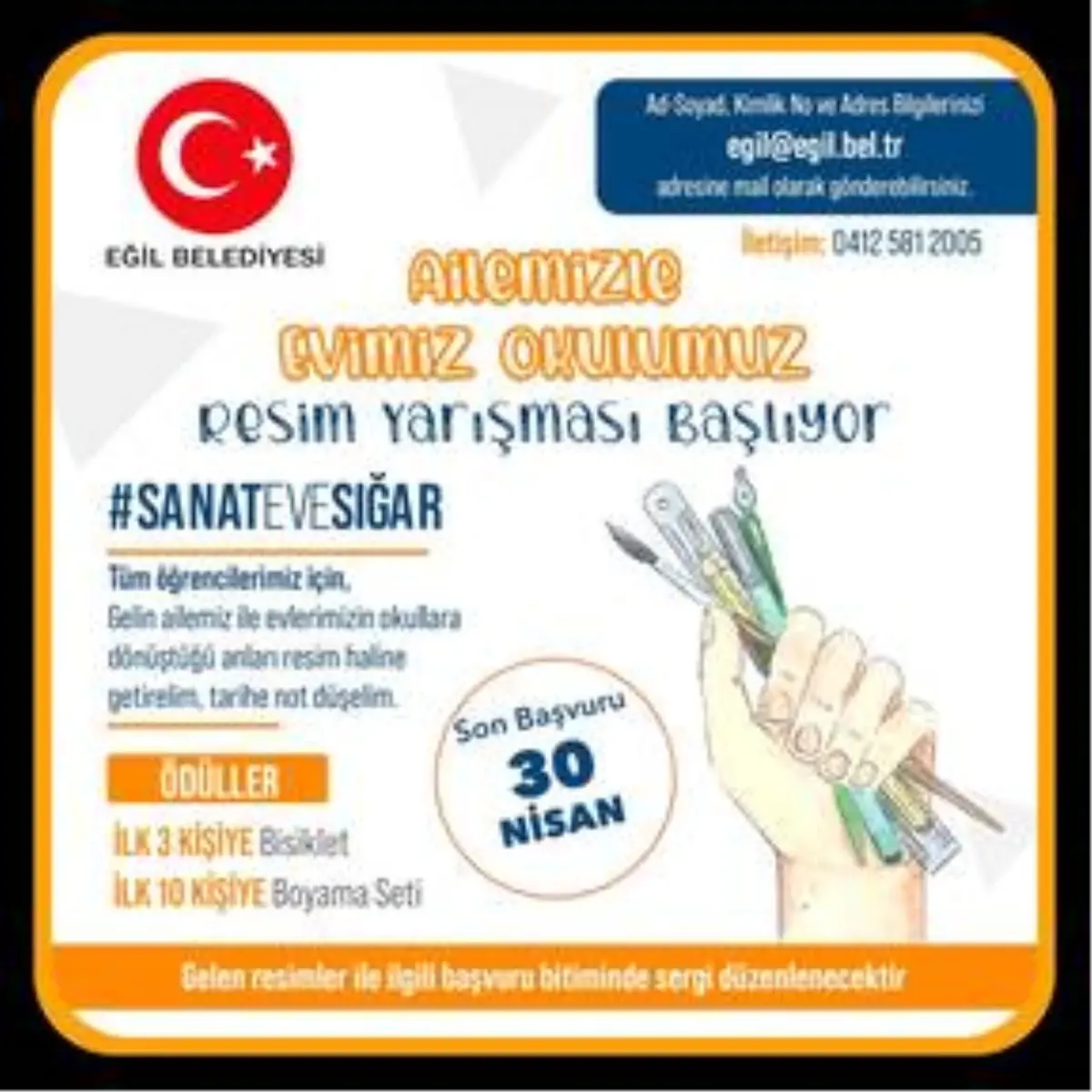 Diyarbakır\'da "sanat eve sığar" resim yarışması