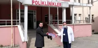 Gönüllü öğretmenlerden sağlık çalışanlarına siper koruyucu maske