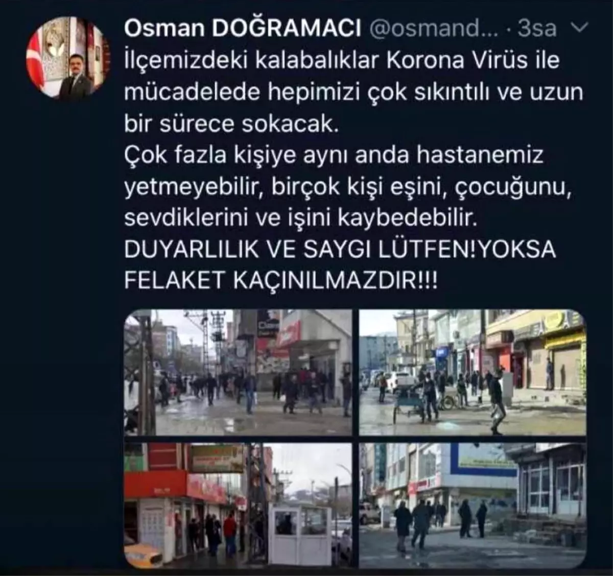 Kaymakam Doğramacı\'dan duyarlılık çağrısı