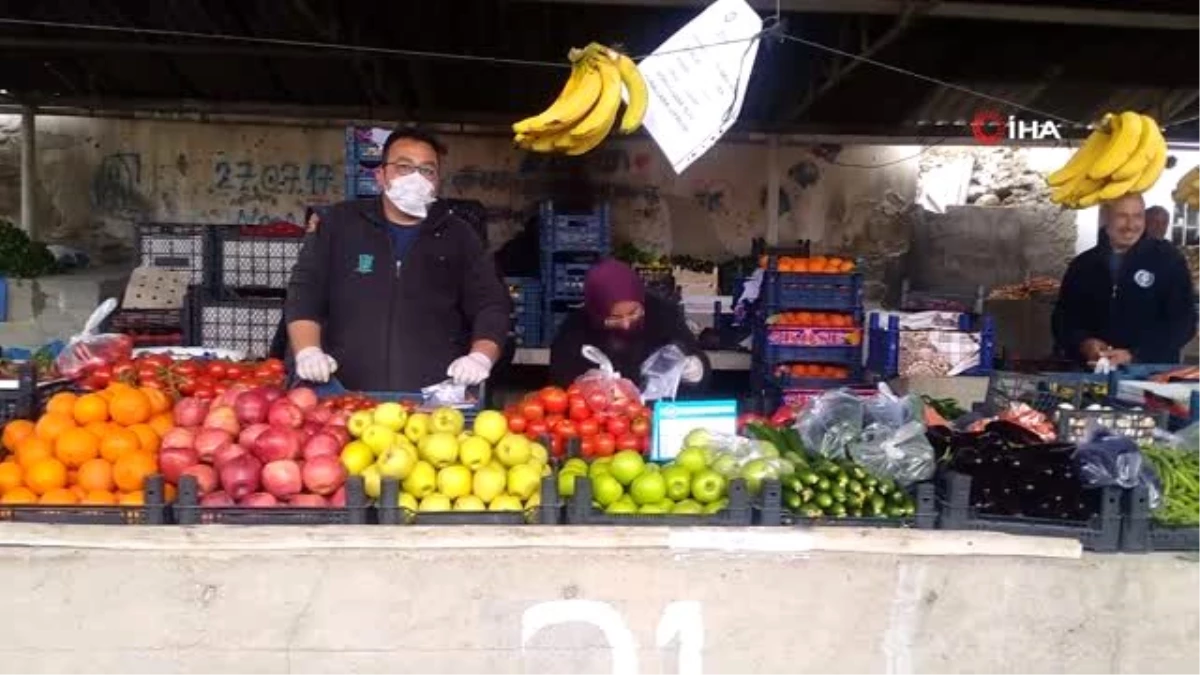 Selendi\'de pazar yerinde ek tedbirler alındı