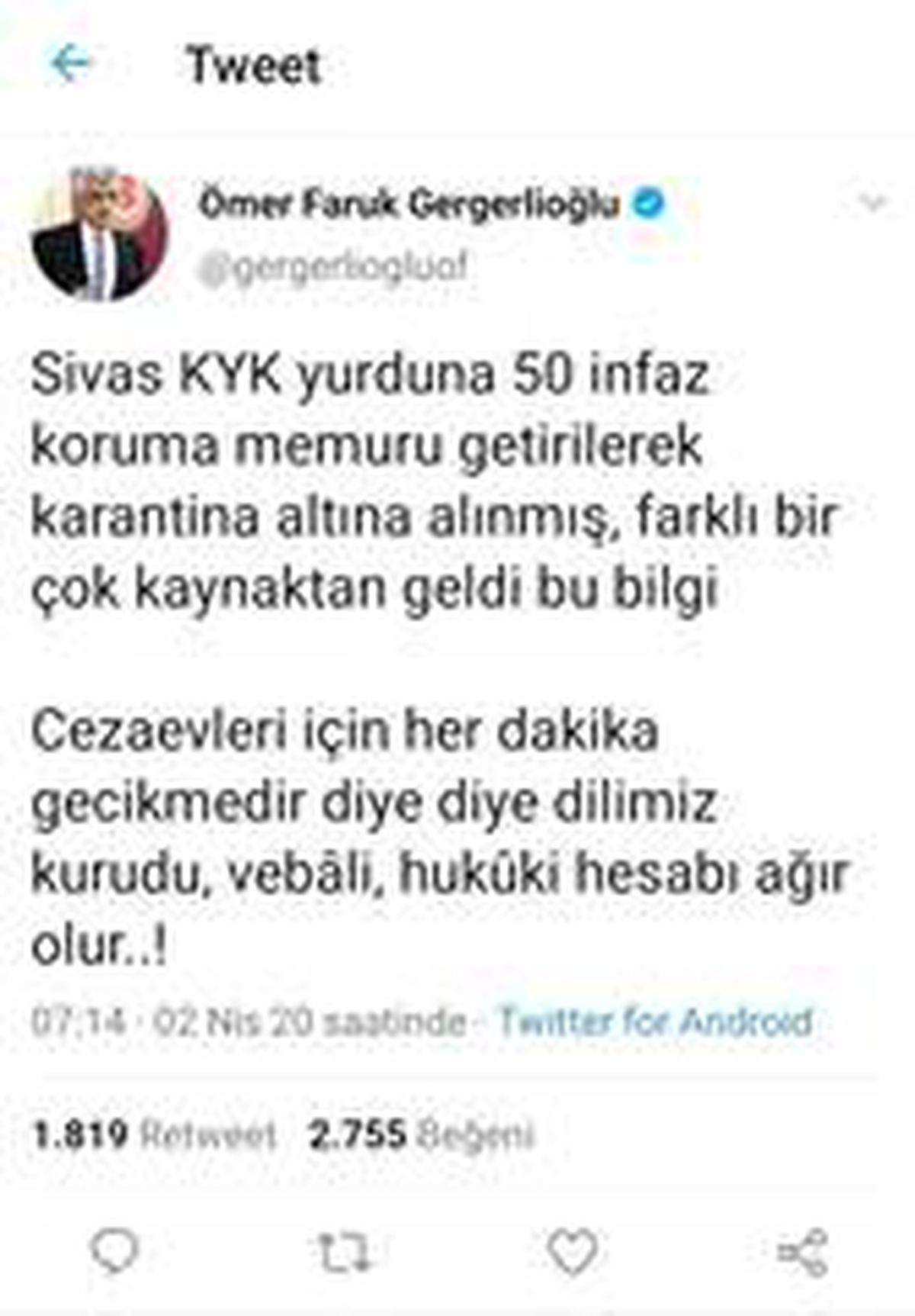 Sivas Savcılığı asılsız iddiaları yalanladı