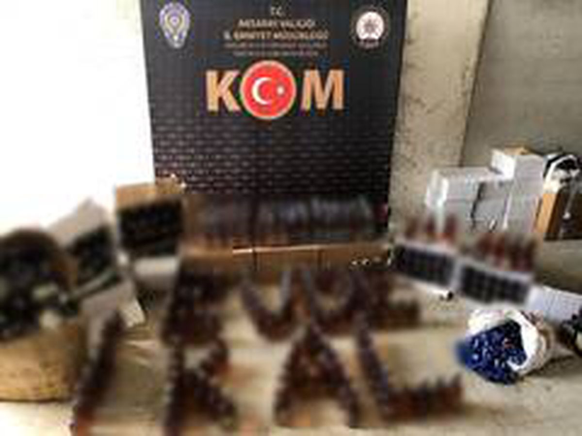 Aksaray\'da 285 şişe kaçak içki ele geçirildi