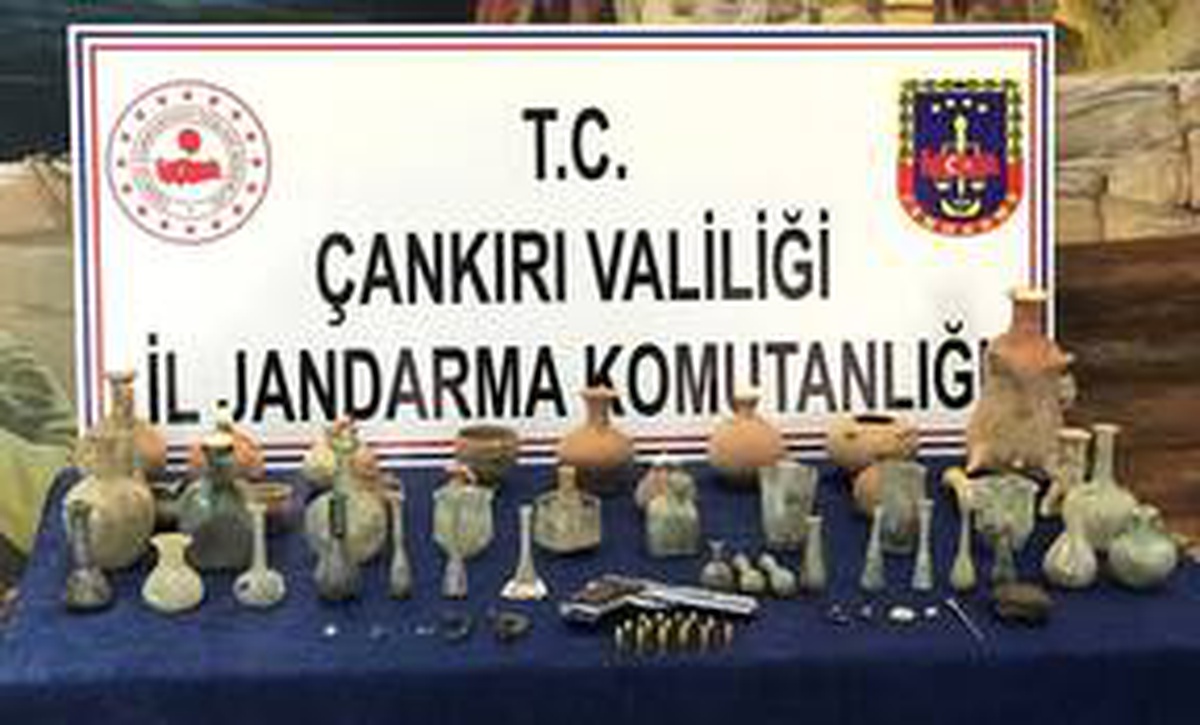 Çankırı\'da tarihi eser kaçakçılığı iddiasıyla 3 kişi gözaltına alındı
