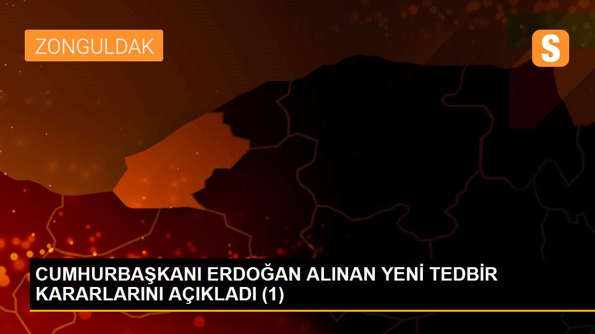 CUMHURBAŞKANI ERDOĞAN ALINAN YENİ TEDBİR KARARLARINI AÇIKLADI (1)