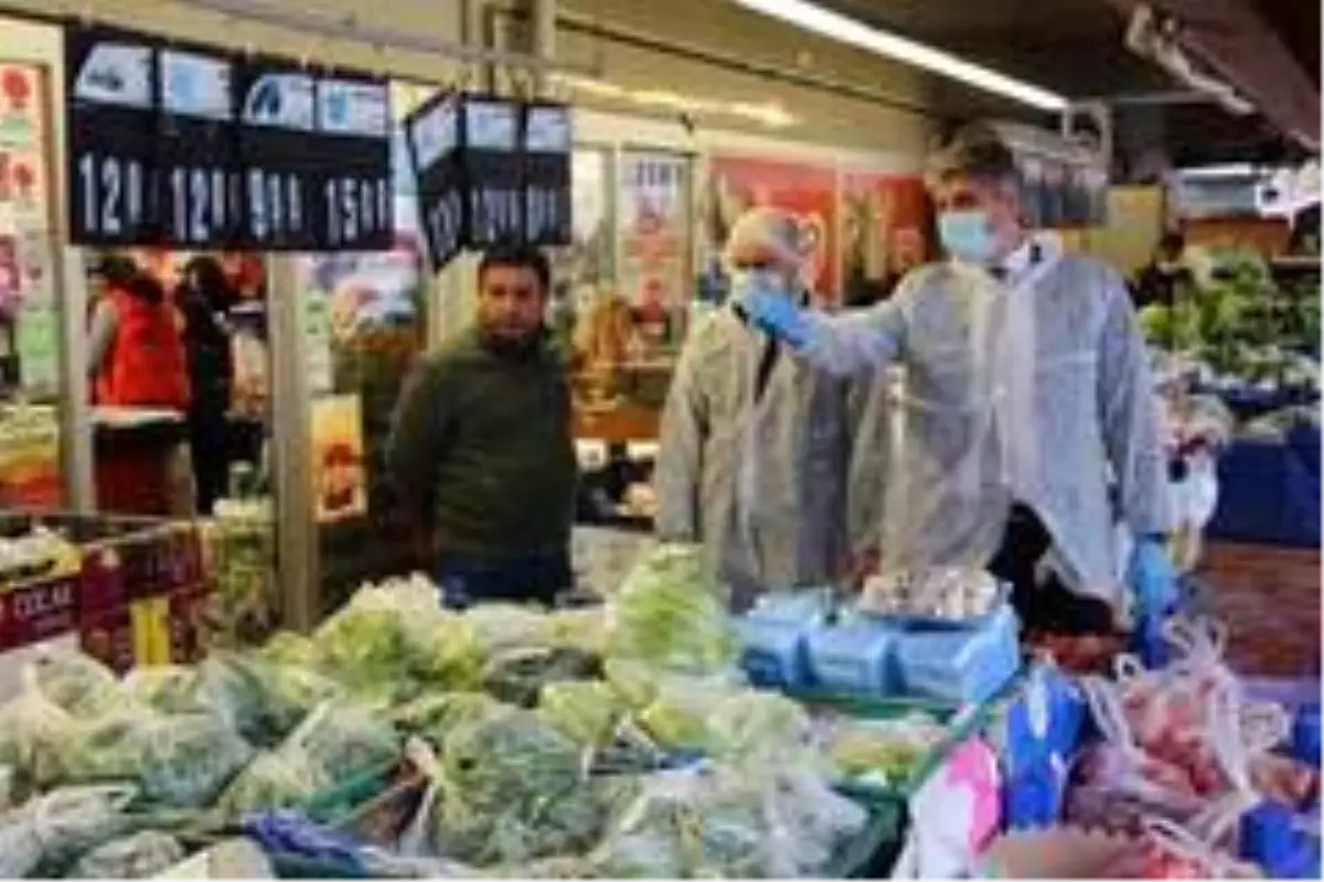 Edirne\'de market ve fırınlara korona virüs denetimi