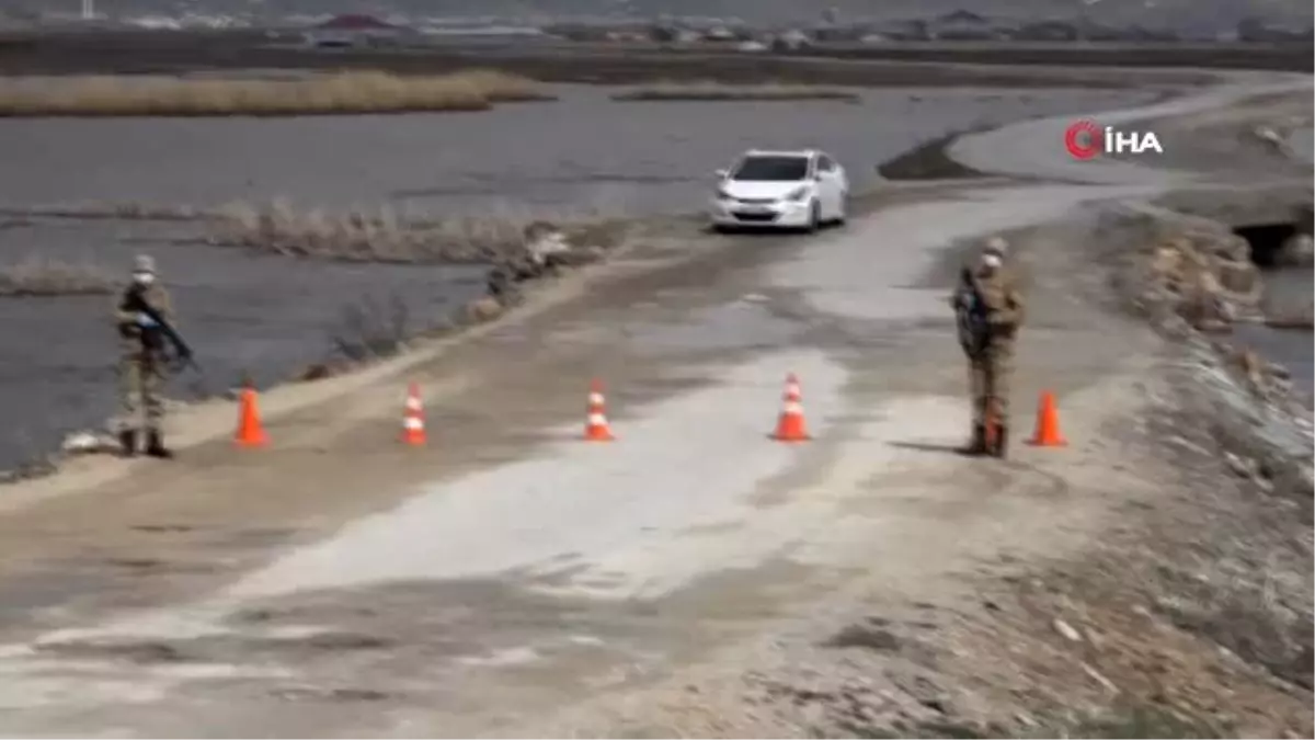 Karantinadaki mahalleye gıda ve temizlik malzemesi desteği