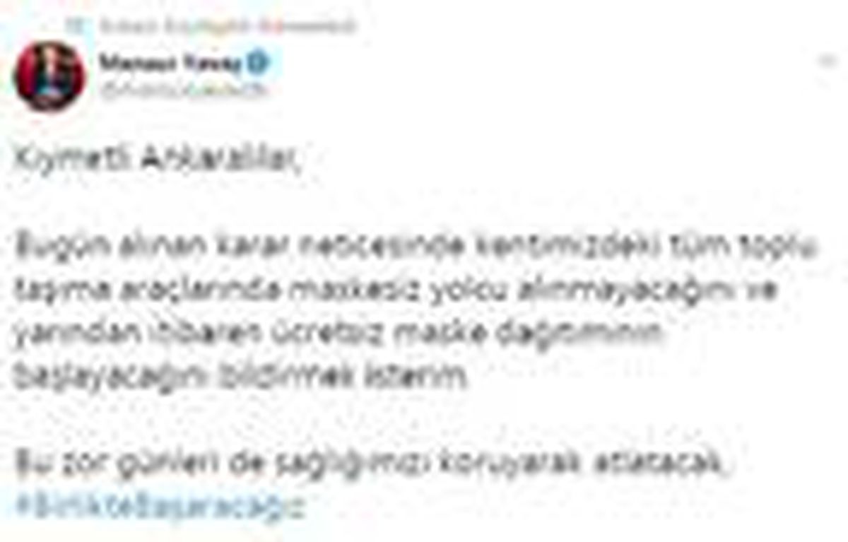 Ankara\'da toplu ulaşımda koronavirüs önlemleri