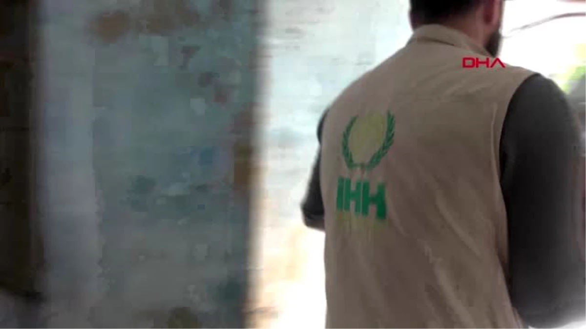 HATAY İHH\'dan, İdlib\'te 4 odalı evde yaşayan 42 yetime yardım yapıldı