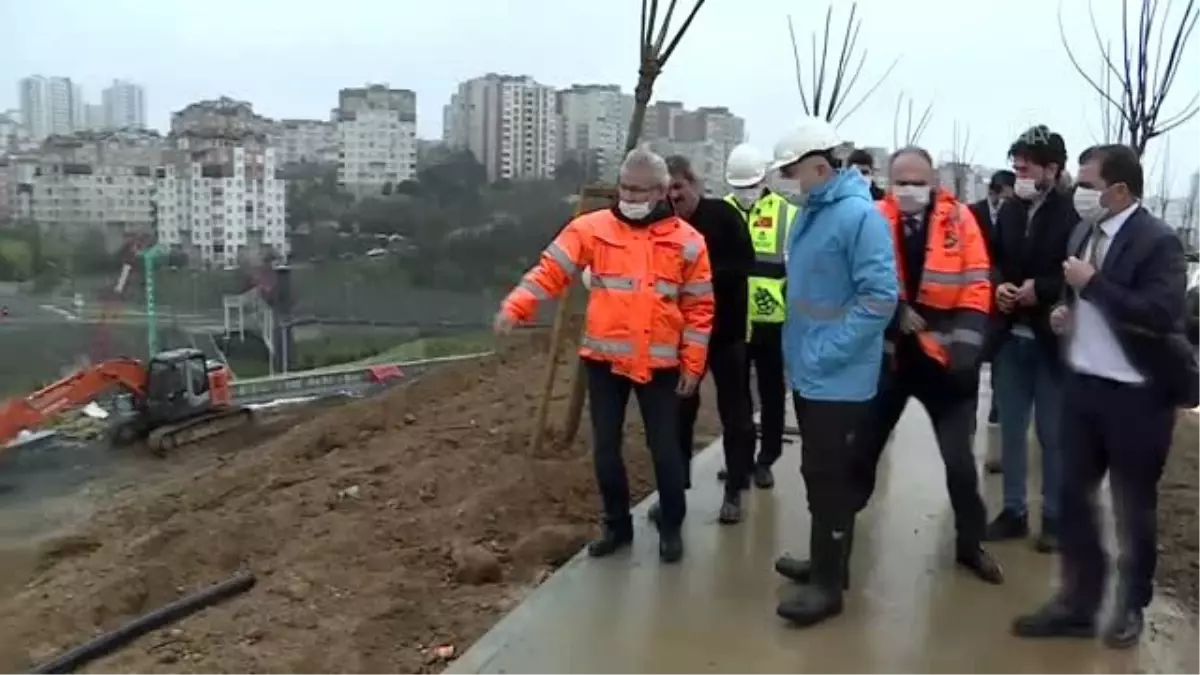 Bakan Karaismailoğlu yapımına başlanan Başakşehir İkitelli Şehir Hastanesi yollarında inceleme yaptı