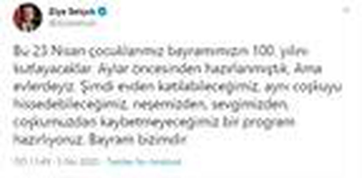 Bakan Selçuk: 23 Nisan coşkusunu evden hissedebileceğimiz program hazırladık