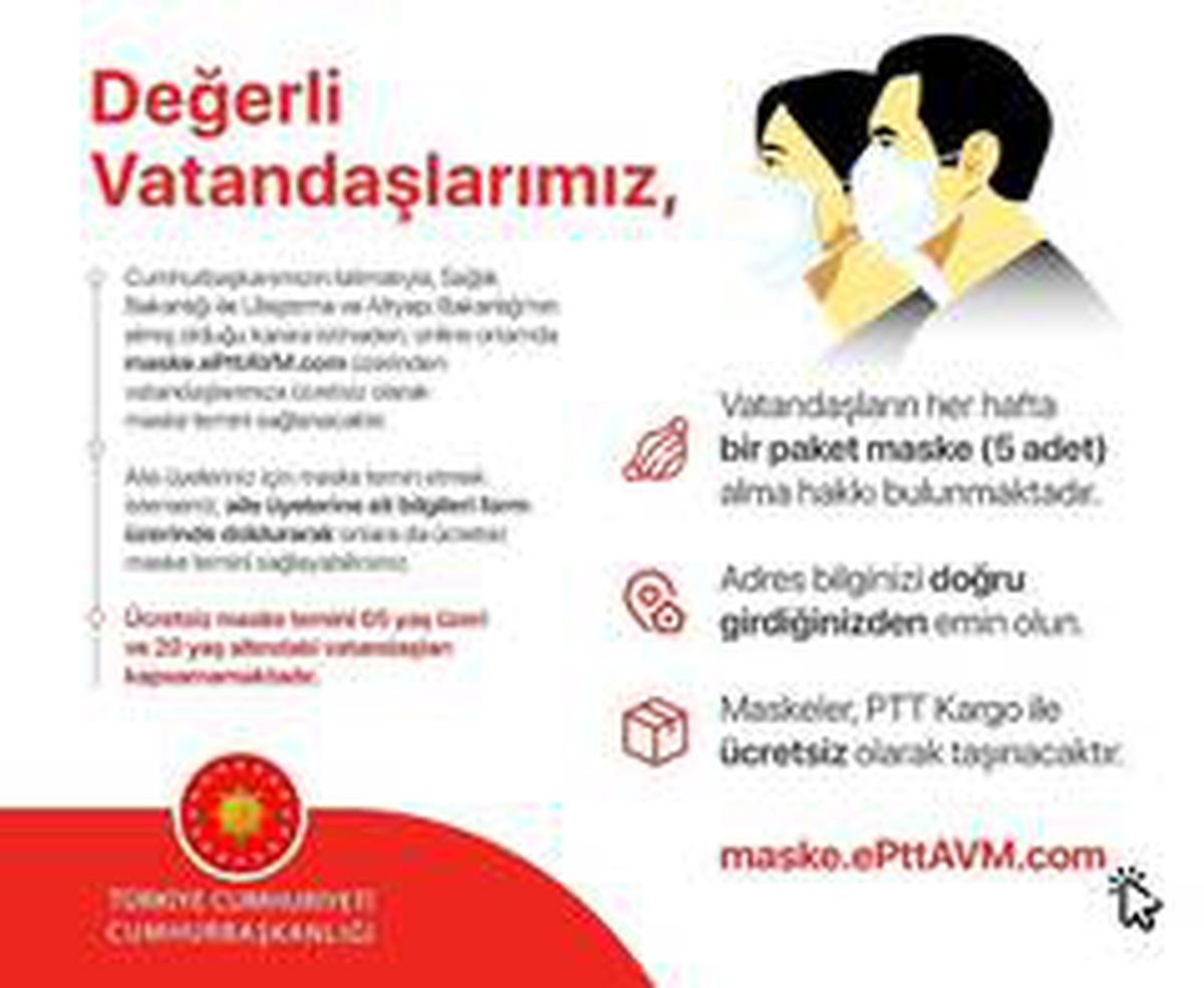 İletişim Başkanı Altun: "20-65 yaş arası vatandaşlarımıza maske dağıtılacaktır"