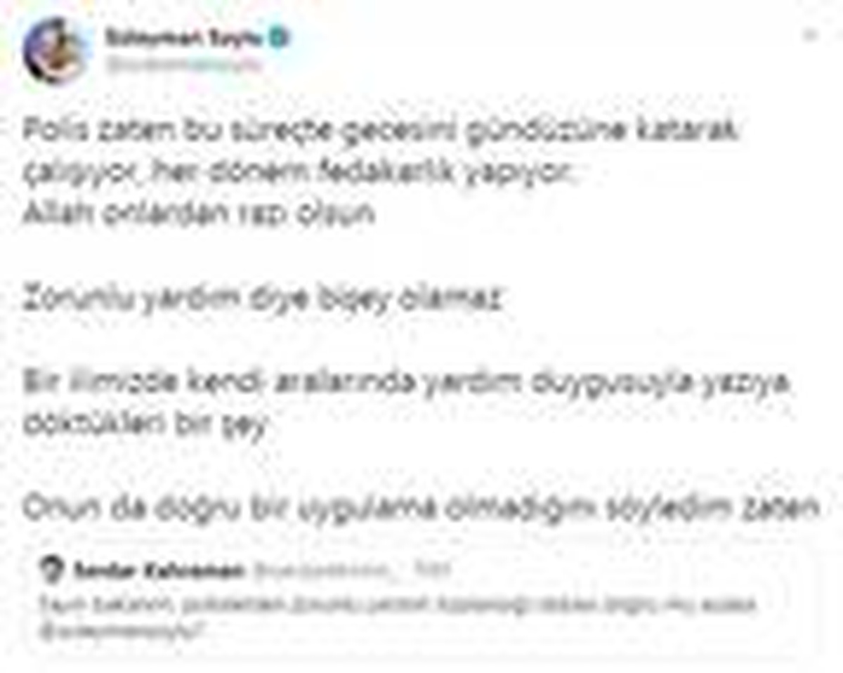 Bakan Soylu: Zorunlu yardım diye bir şey olamaz