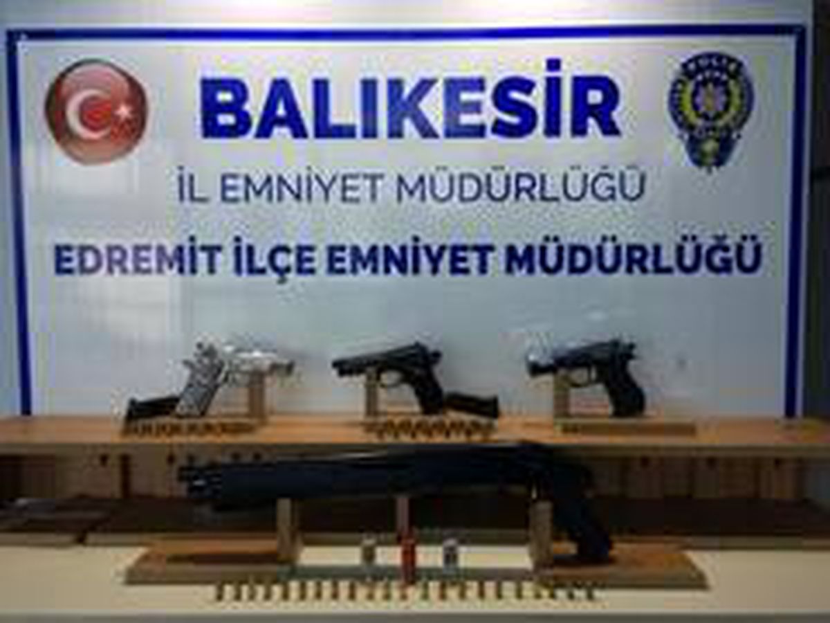 Balıkesir\'de polis son 1 ayda 87 silah yakaladı