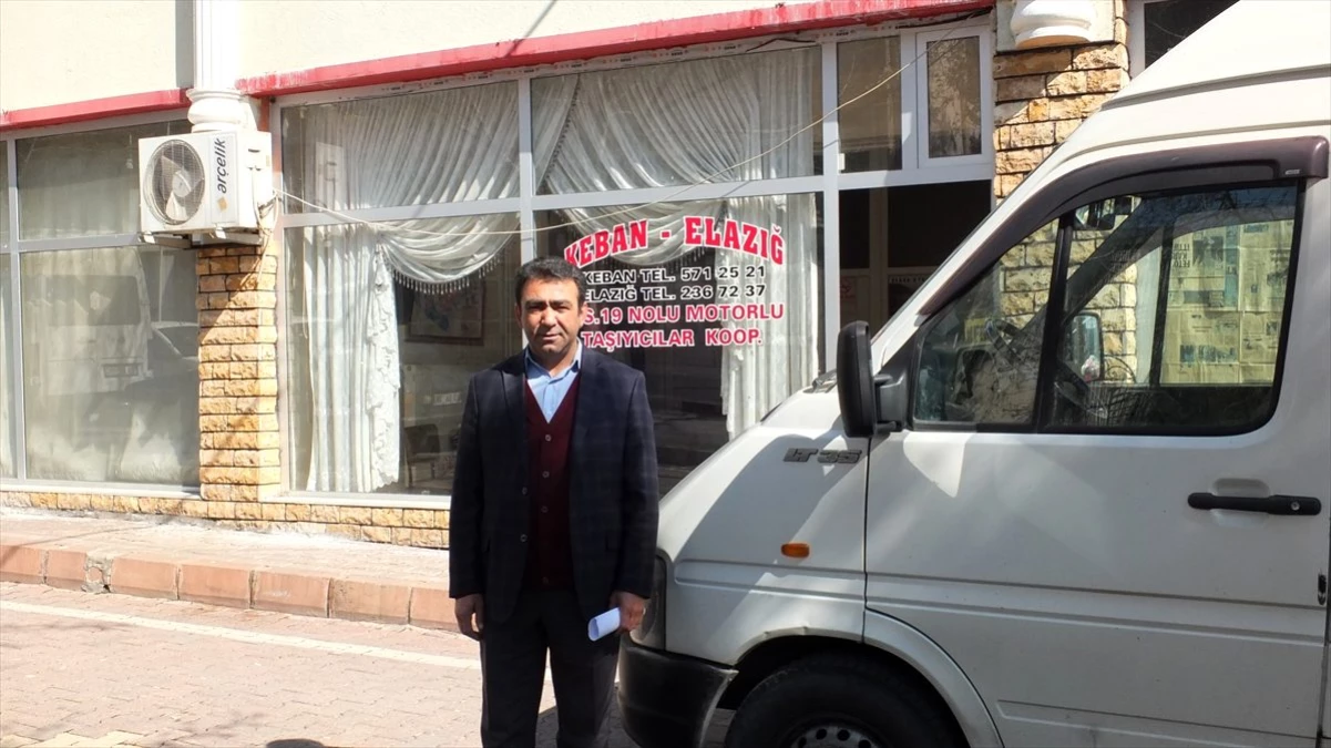 Keban\'da minibüs seferlerine yeniden başlandı