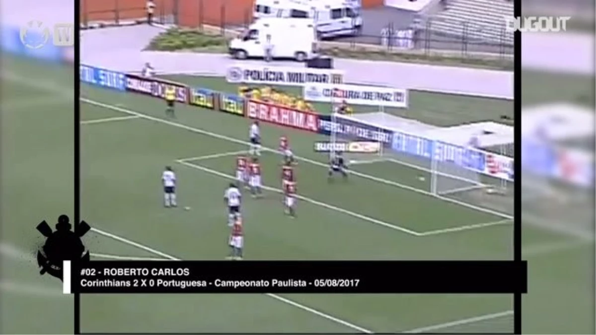 Roberto Carlos, Korner Vuruşundan Harika Bir Gol Atıyor