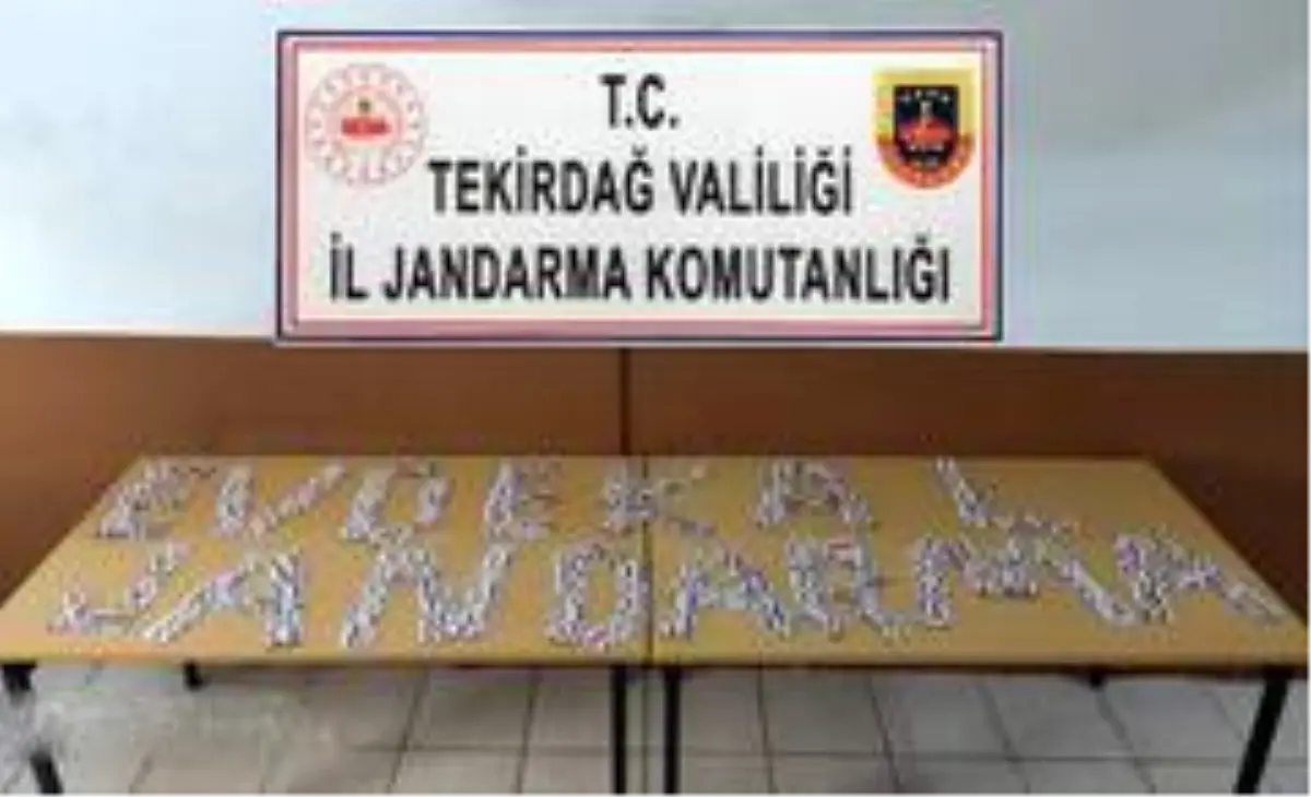 Tekirdağ\'da 560 adet uyuşturucu hap ele geçirildi