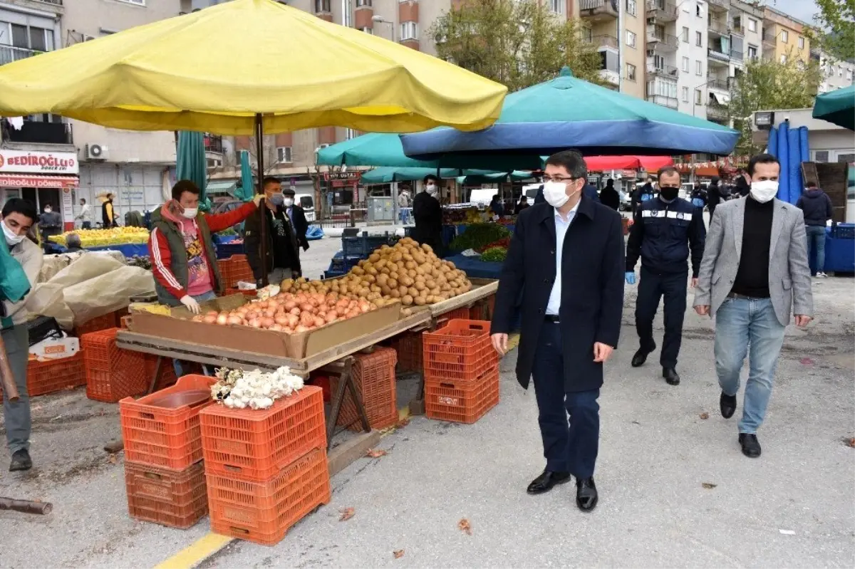 Başkan Çelik\'ten pazar yeri incelemesi