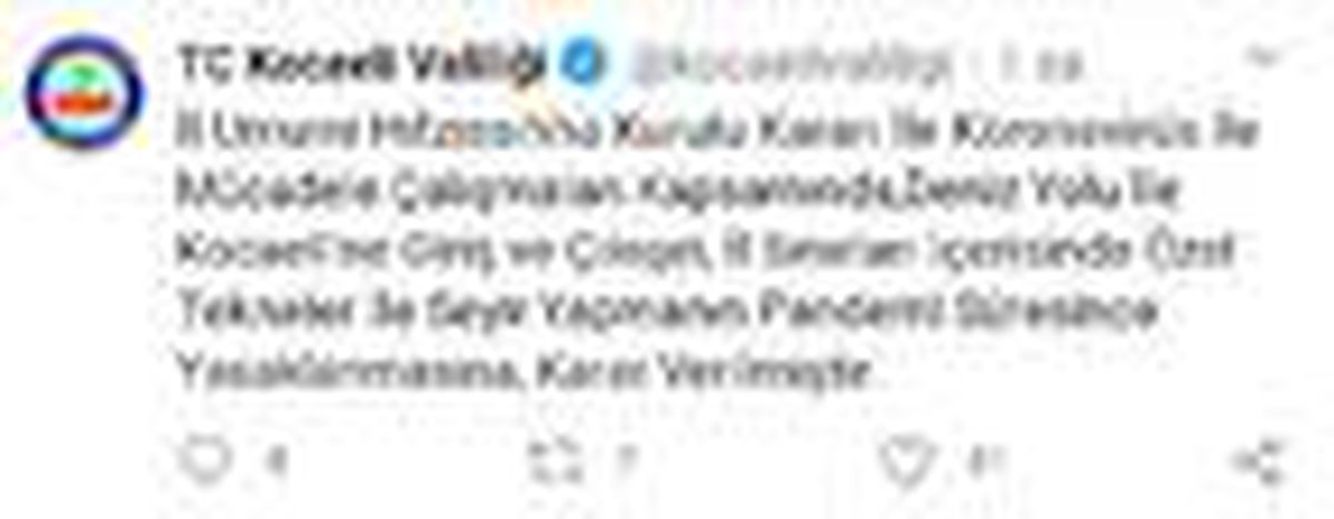 Kocaeli\'ne denizden giriş- çıkış yasaklandı