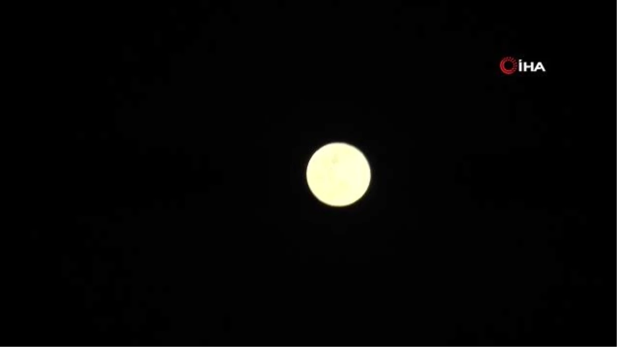 \'Süper Ay\' Gaziantep semalarını aydınlattı