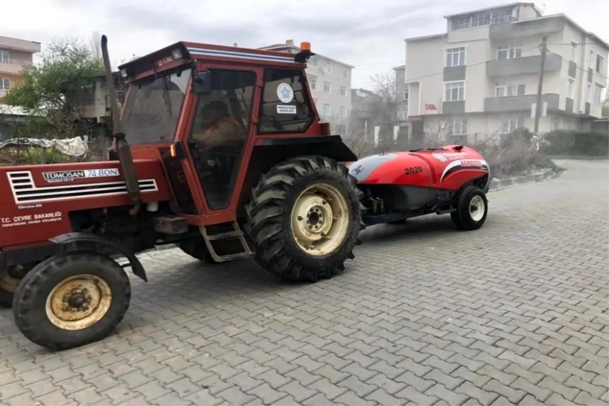 Tekirdağ\'da salgına karşı ara sokaklar dezenfekte ediliyor