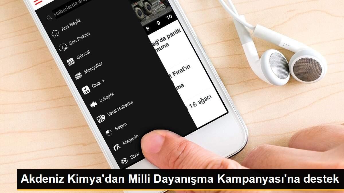 Akdeniz Kimya\'dan Milli Dayanışma Kampanyası\'na destek