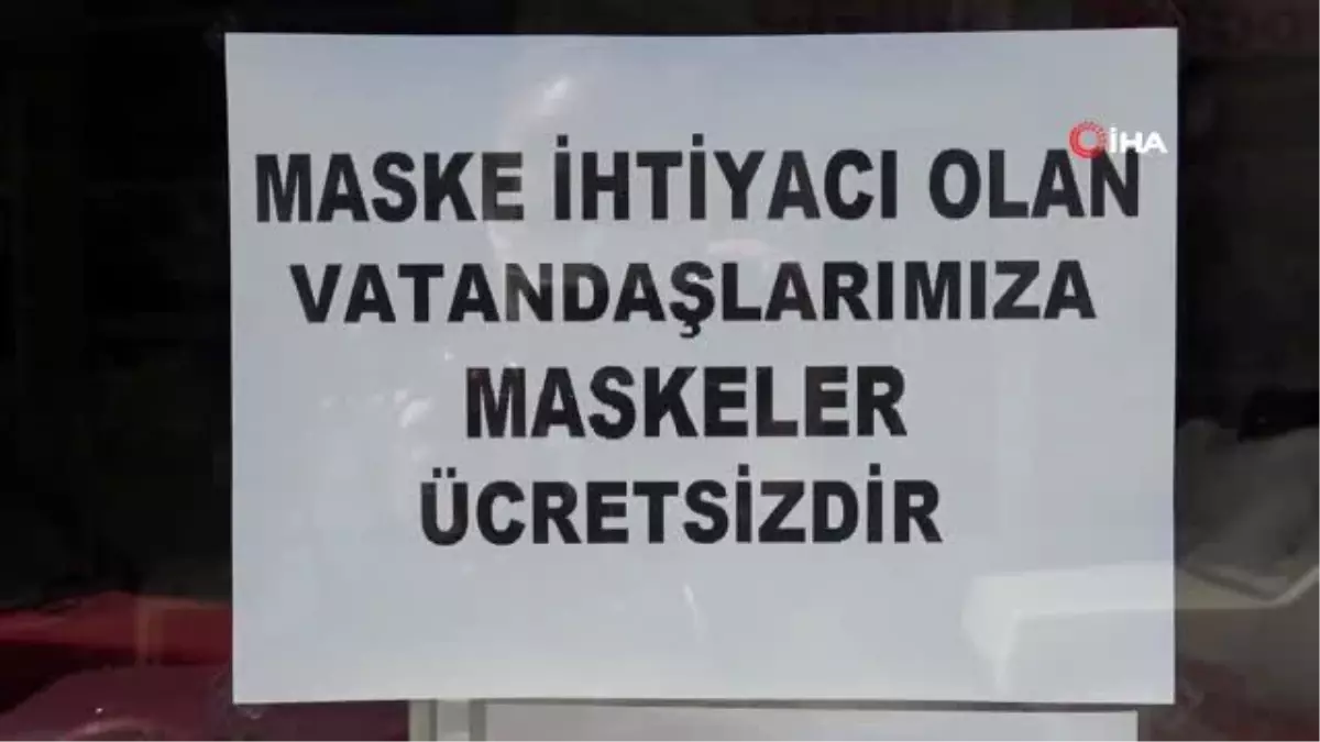 Esnaftan vatandaşa ücretsiz maske