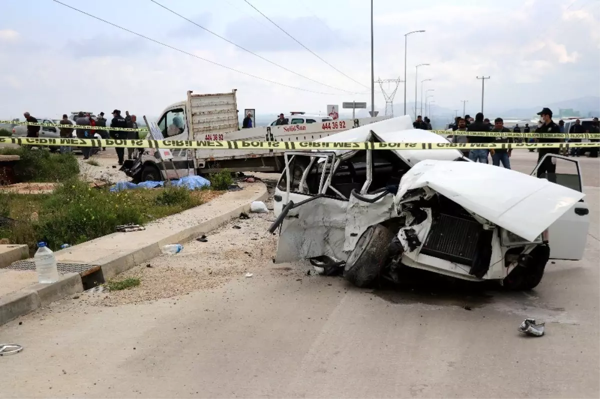 Tarlaya giden anne-kız, trafik kazasında hayatını kaybetti