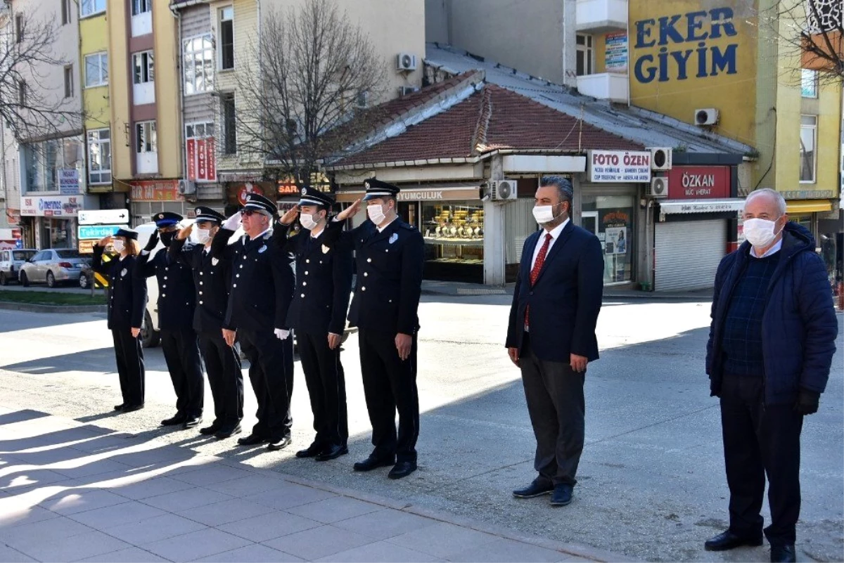 Malkara\'da Türk Polis Teşkilatı\'nın 175. kuruluş yıl dönümü töreni