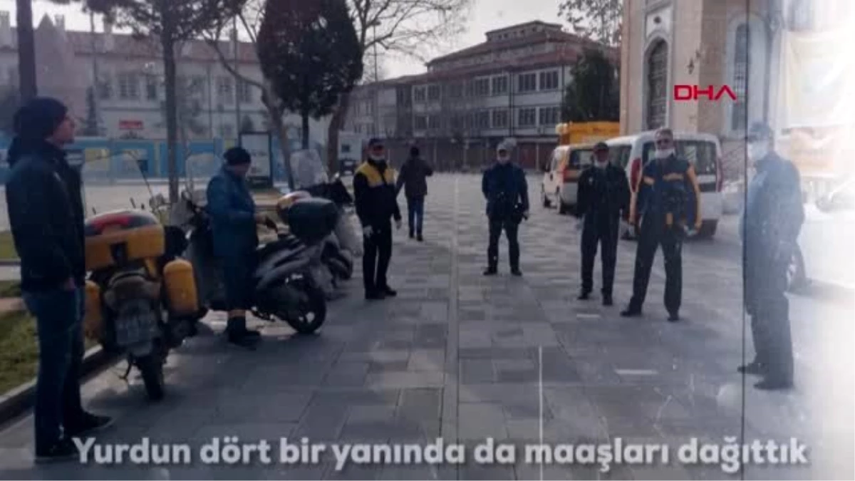 PTT çalışanlarından koronavirüs için marşlı klip