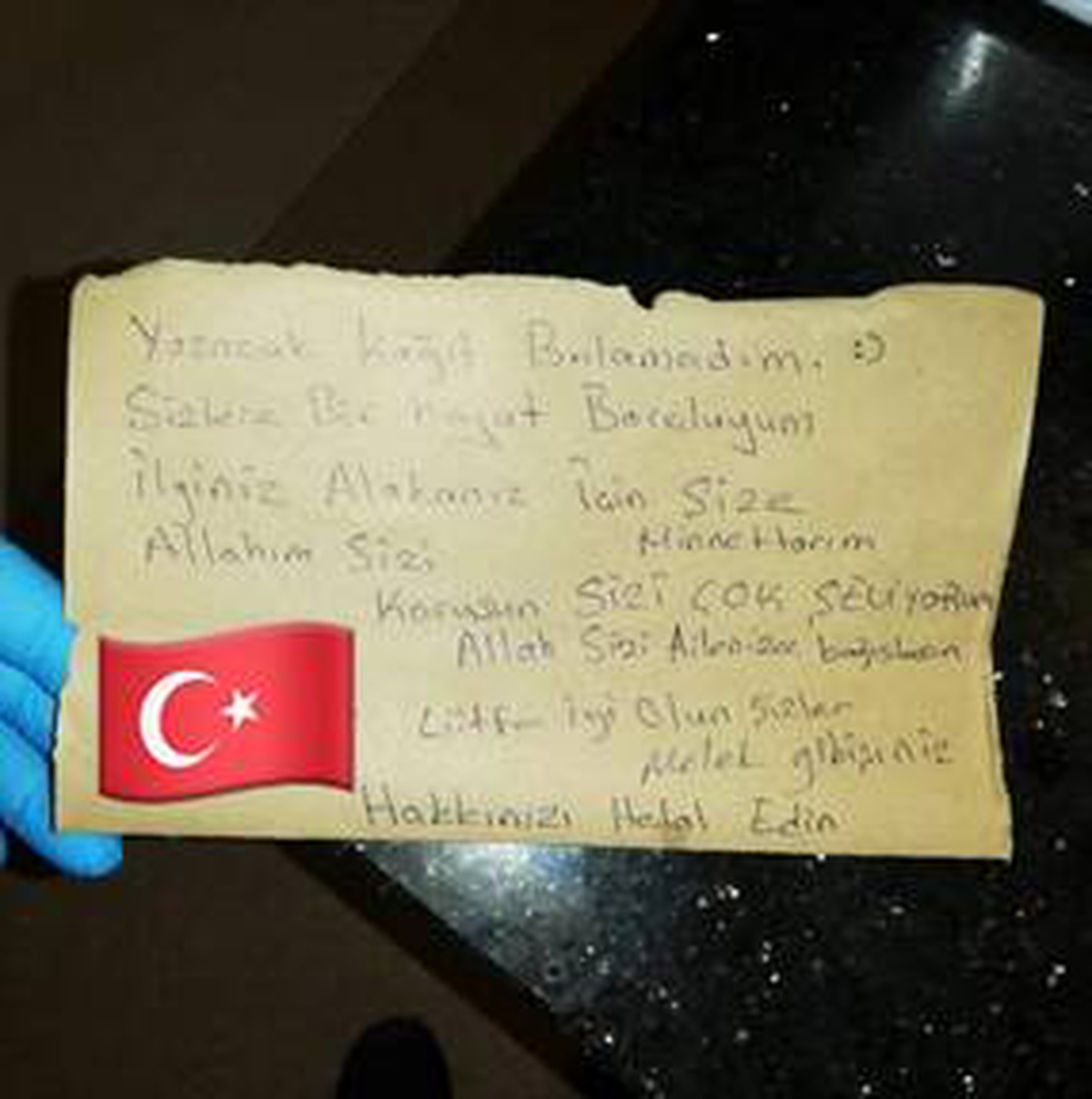 Bursa\'da koronavirüsü yenen kişi sağlık çalışanlarına "Sizlere bir hayat borçluyum" notu bıraktı