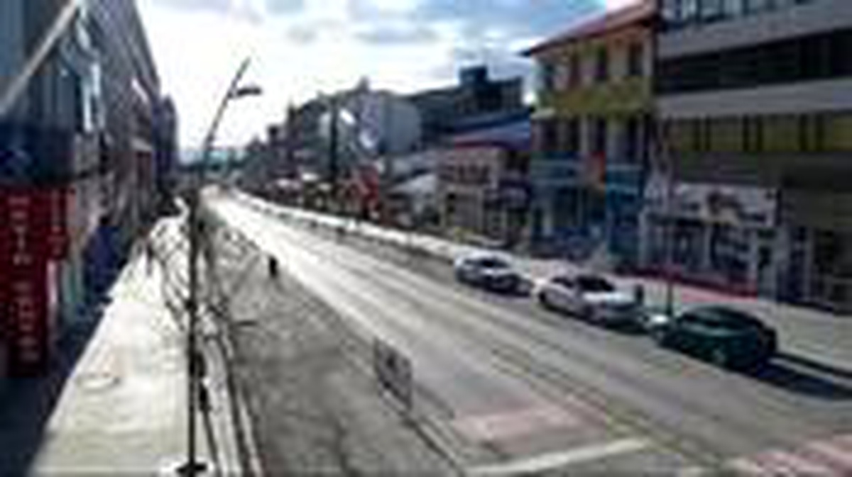 Erzurum\'daki sessizlik, güvenlik kameralarına yansıdı