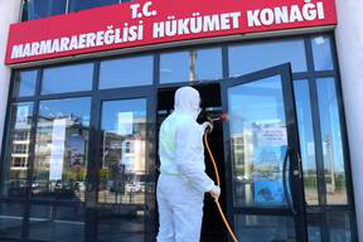 Marmaraereğlisi\'nde koronavirüs tedbirleri