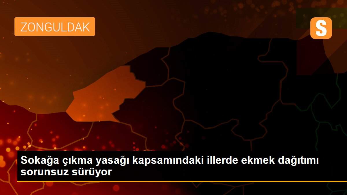 Sokağa çıkma yasağı kapsamındaki illerde ekmek dağıtımı sorunsuz sürüyor
