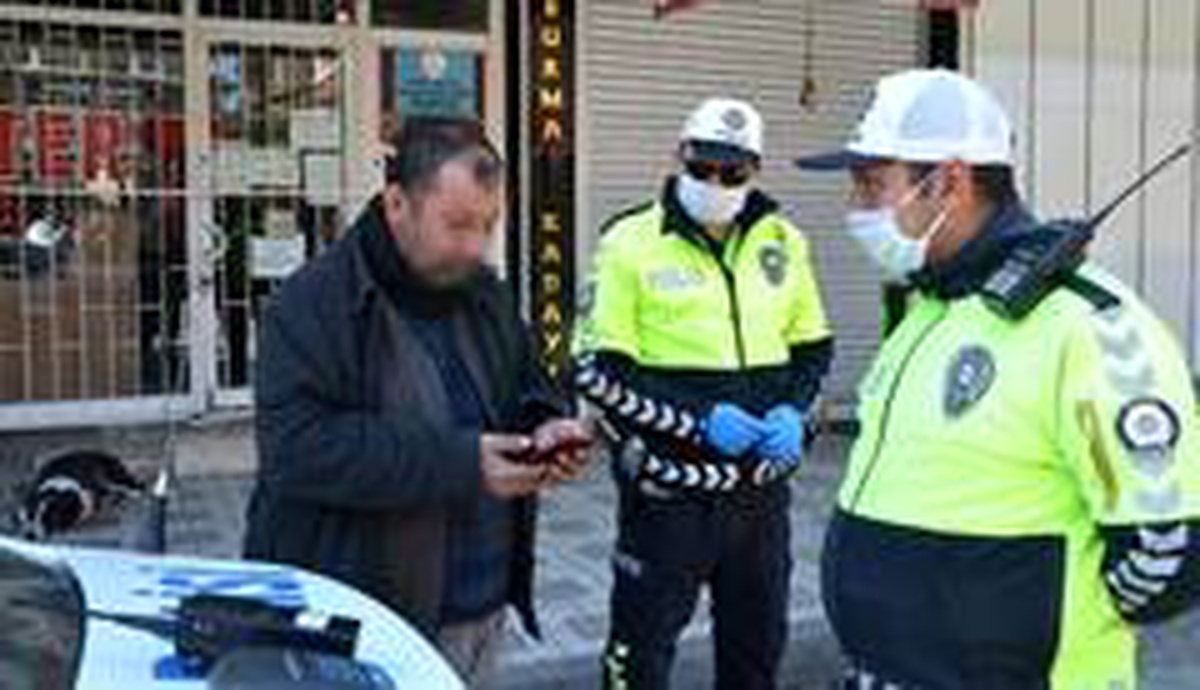 Sokağı çıkma yasağını çiğneyen motosikletli alkollü çıktı