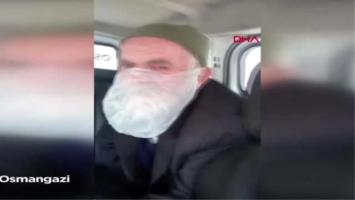 BURSA Poşeti maske şeklinde kullanan yaşlı adamın ihtiyaçları belediye ekiplerince karşılandı