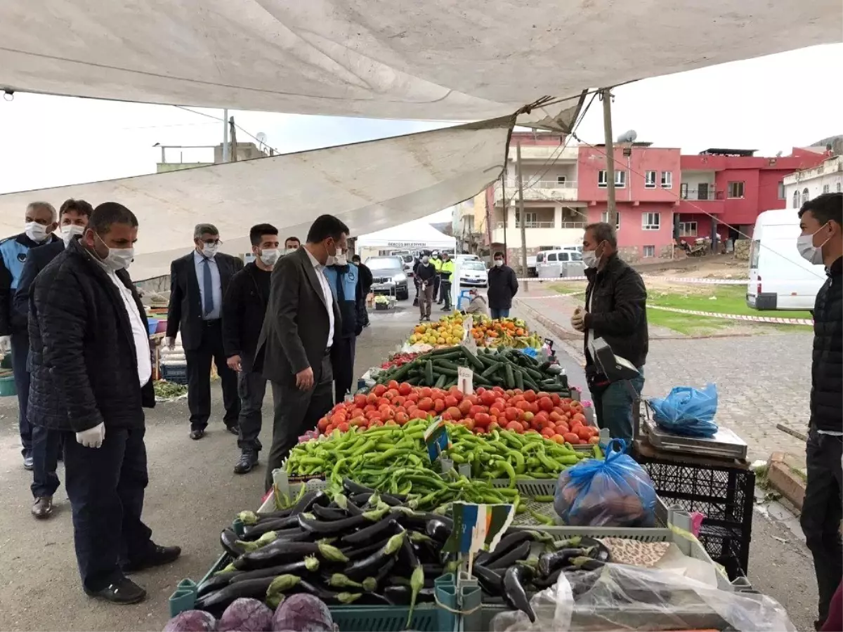 Kaymakam Şekerci semt pazarını denetledi