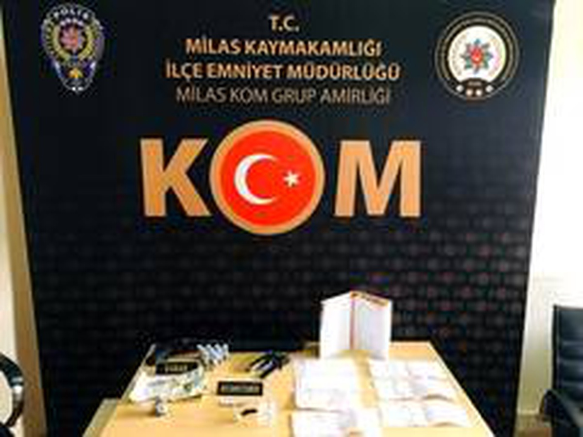Milas\'ta gözaltına alınan 7 şebeke üyesinden 3\'ü tutuklandı